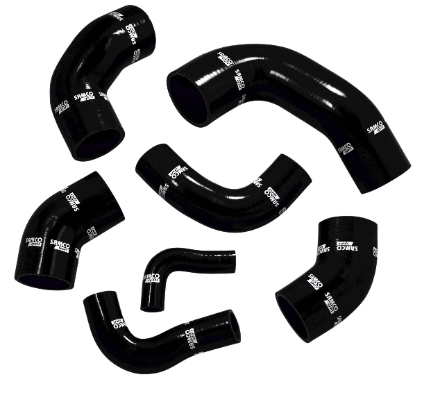 Samco Mitsubishi Lancer EVO 9 CT9A 05-07   7-teiliges Ladeluftsystem schwarz