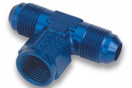 T-Stück Female Swivel on Side  10AN, Dash 10 JIC, 7/8-14UNF