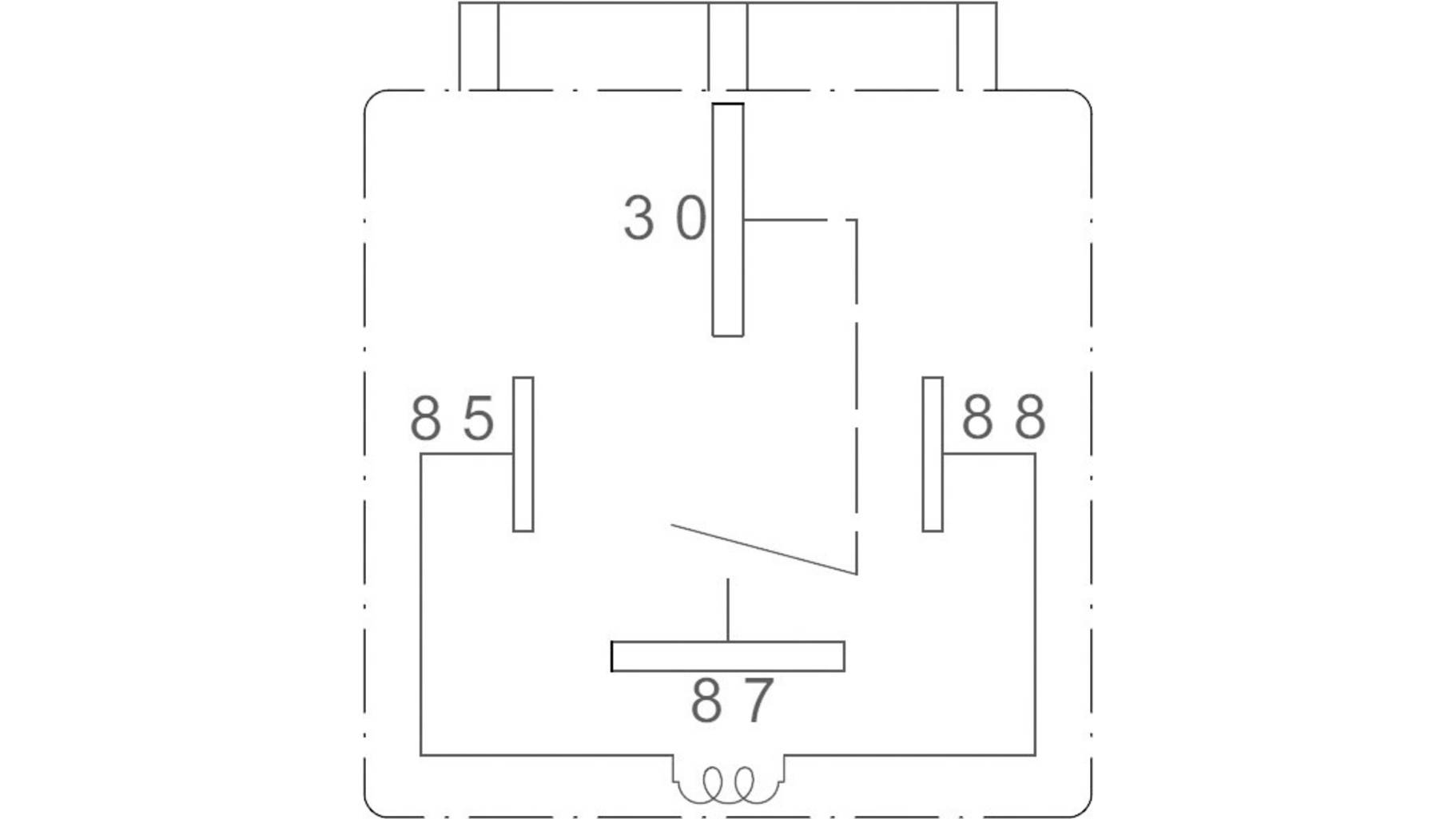 KFZ-Relais 1XEIN 80A AZ979-1A-12D 12V  Hochstrom-Kfz-Relais mit Halterung