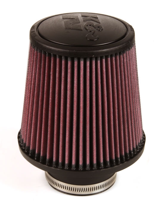 K&N Universalluftfilter, 76mm Flansch  Konische Rundform, 127x121 152lg