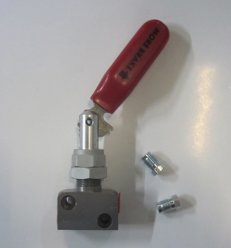 OBP Bremskraftregler Rastenverstelung  Set mit Einschraubnippel