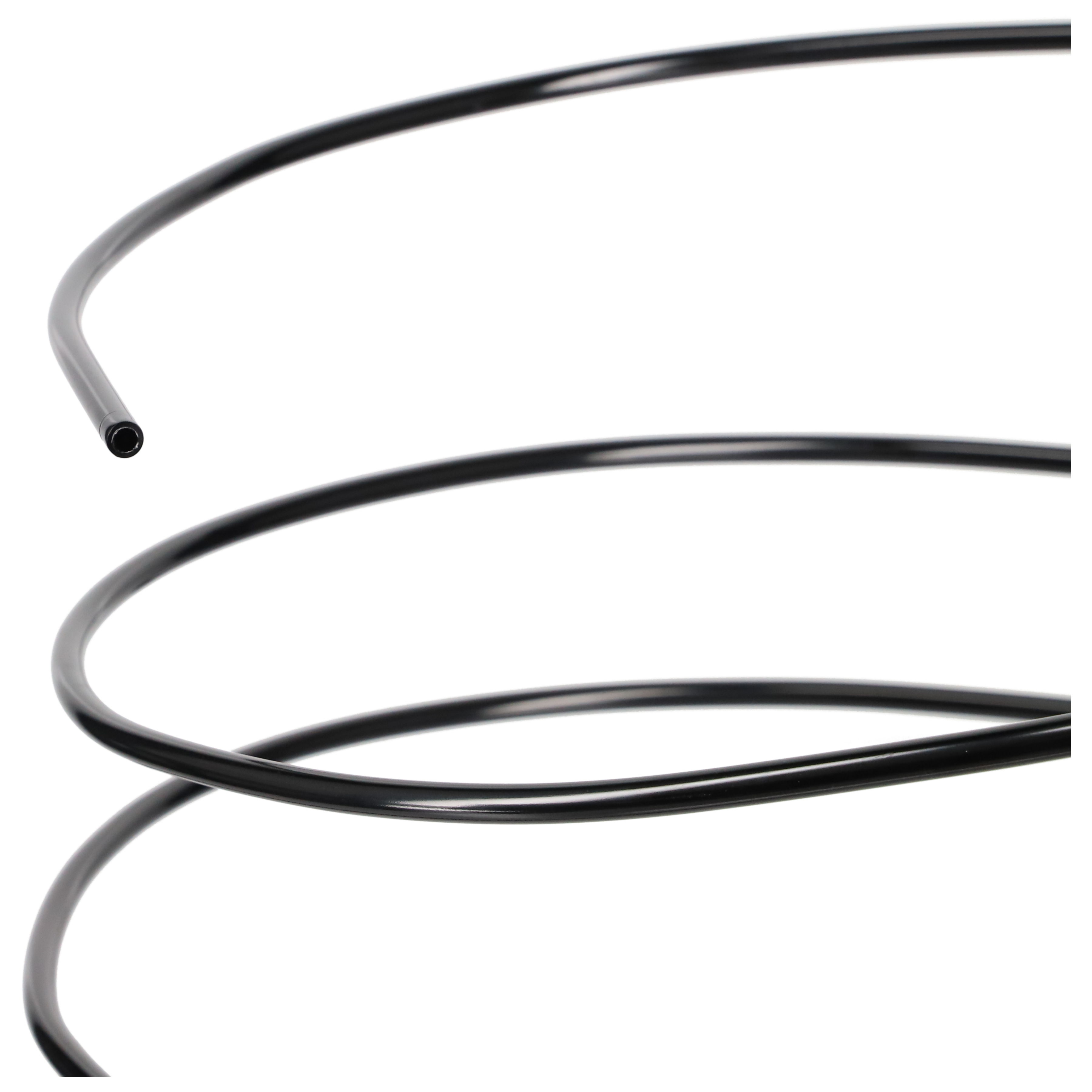 Aluminium Rohrleitung 8,0mm schwarz  5/16 Zoll 1 Rolle = 4m