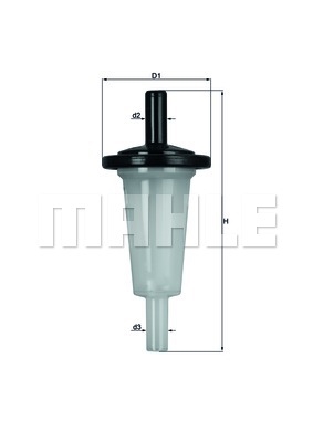 Benzinfilter, Kraftstofffilter Knecht/Mahle  Knecht/Mahle KL 23 OF Dieselfilter