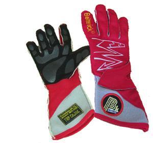 Beltenick  FIA Handschuhe Lightning 8856-2000 rot-silber Gr. XS ohne Hologrammlabel