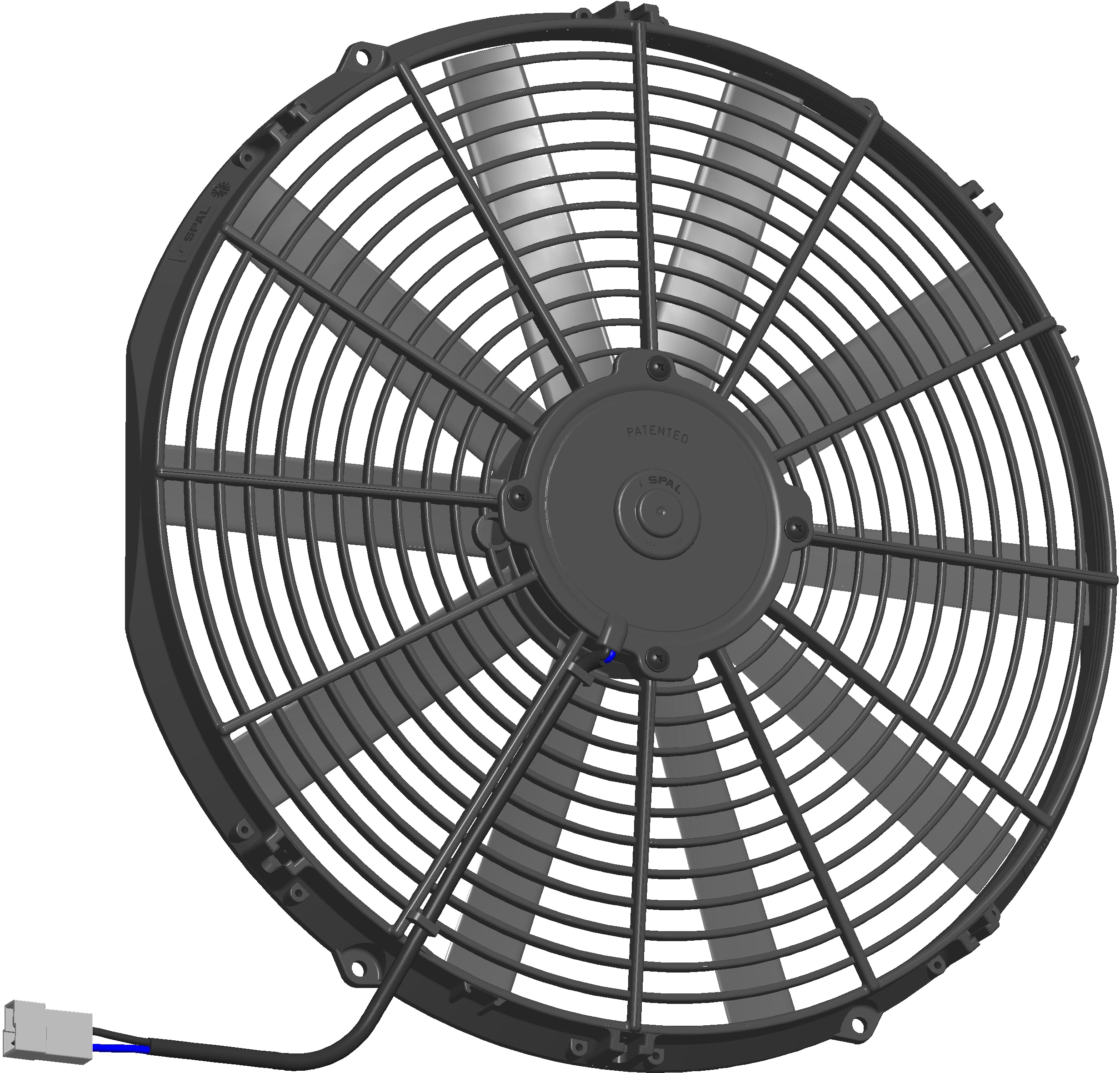 Spal Kühlerventilator VA18-AP10/C-41S 12V  D414-D385 T=52 / 1870m³ blasend