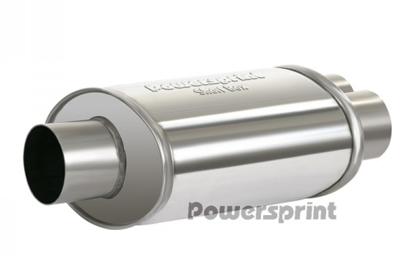 Powersprint Short Box Y-Führung Ø 60mm  oval Ø 63,5 mm auf 60 mm 370 mm Länge