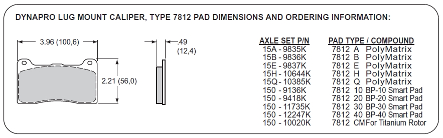 120-9695-SI Wilwood 4-Kolben Bremssattel Dynapro  (four Piston)