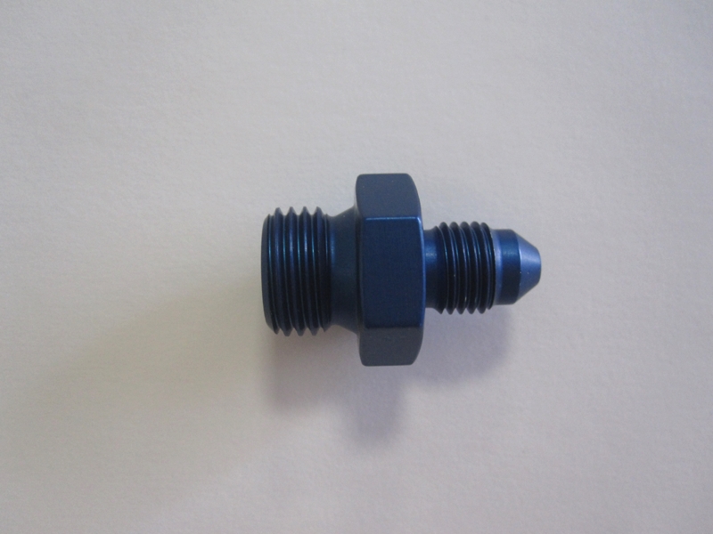 Aluadapter JIC/BSP  03AN, Dash 3 (3/8x24 UNF)  / 1/4 BSP