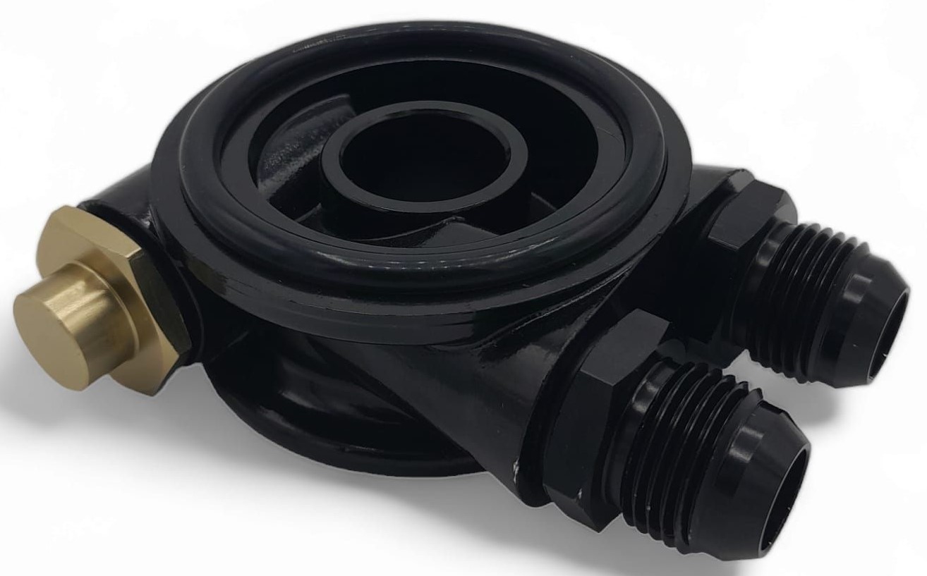 OBP Thermostat-Sandwichplatte für Ölkühler Adapterplatte mit Thermostat