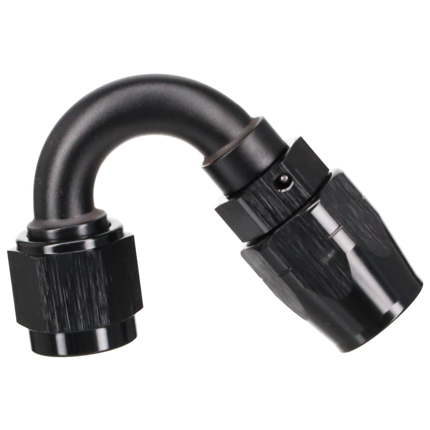 JIC Anschluss 06AN Rohrbogen 150° schwarz  Dash 06 JIC  9/16-18 UNF