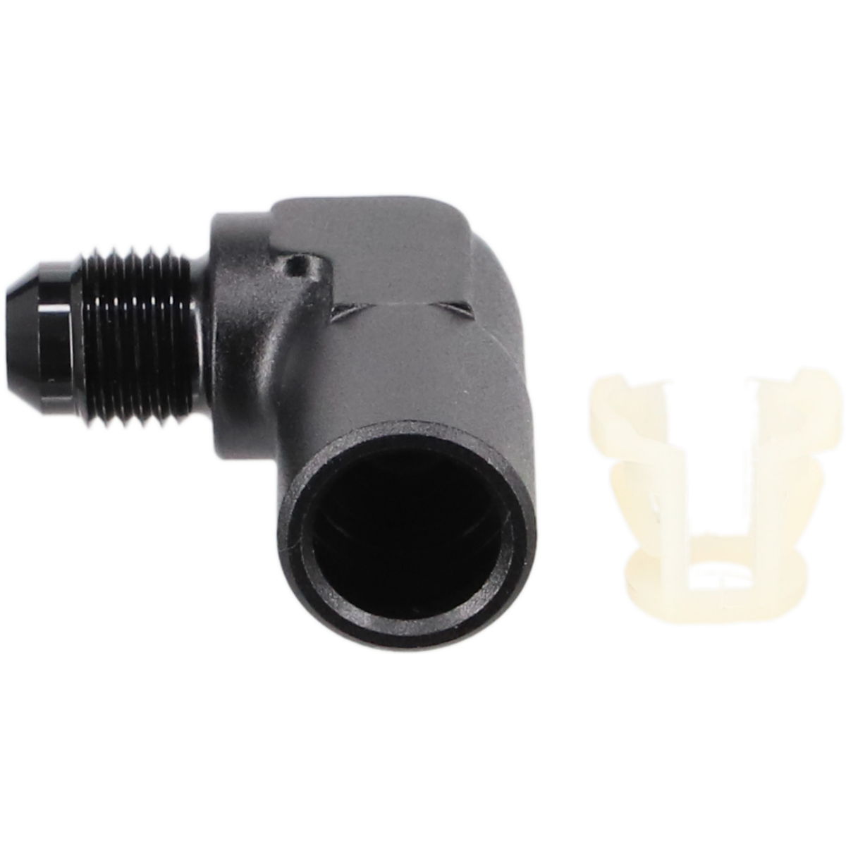 Schnellkupplung EFI 90° Dash 6  - SAE J2044   5/16 - 8mm Leitung schwarz