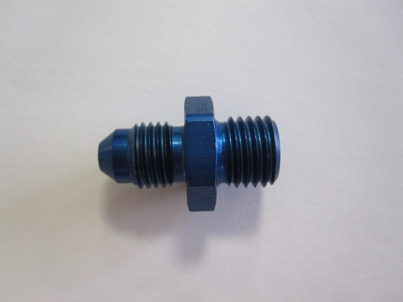 Aluadapter JIC/DIN  04AN, Dash 4 (7/16x20 UNF) / M12x1,5