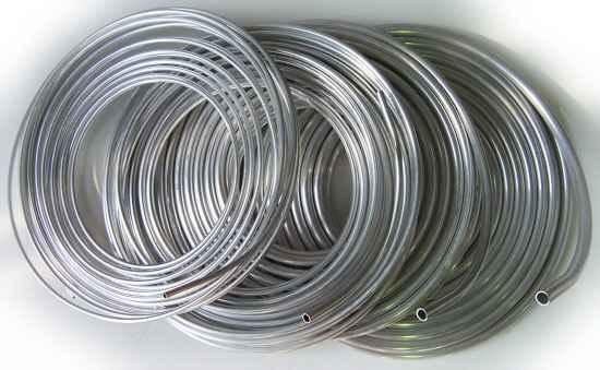 Aluminium Bremsleitung schwarz 4,75mm Aussendurchmesser   4m Rolle