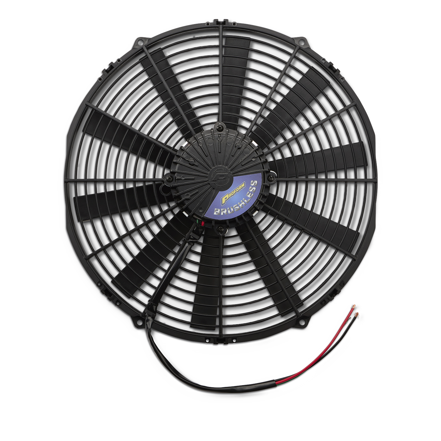 12V Elektrischer Lüfter 375mm (14") Proform Brushless  bürstenlos 4920m³/h saugend D384-D374 T=76