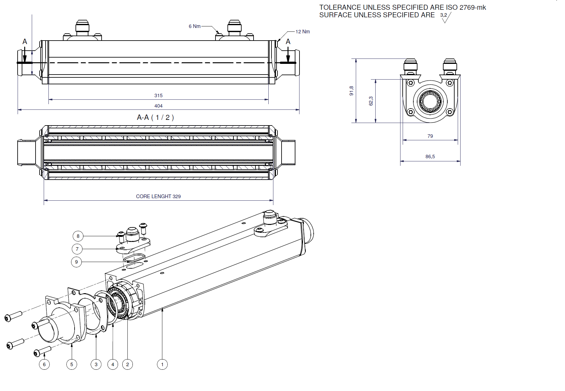 Laminova Ölkühler Wärmetauscher 329mm / 395mm  Dual Core / Doppelkern