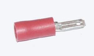 Flachstecker rot 6.3mm  0,5-1,0 mm²