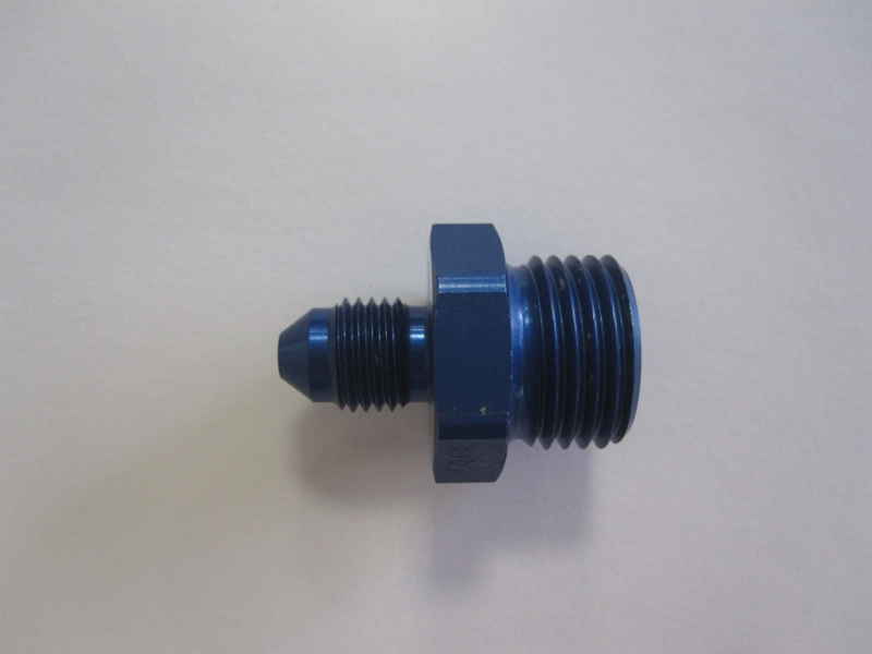 Aluadapter JIC/DIN  03AN, Dash 3 (3/8x24 UNF)  / M16x1,5