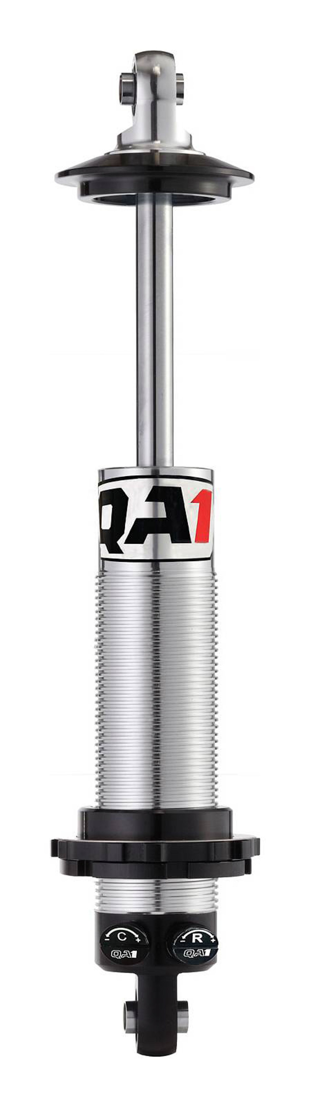QA1 Aluminium Rennsport-Stoßdämpfer 495/343 mm – Zug- & Druckstufe  separat einstellbar - für 63,5mm Feder,1/2" Uniball beidseitig