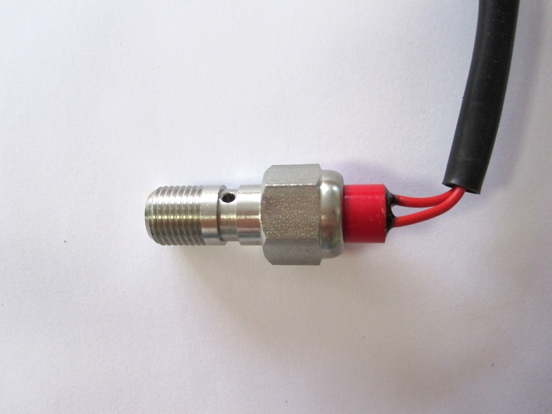 Hohlschraube Edelstahl M10x1  mit integr. Bremslichtschalter