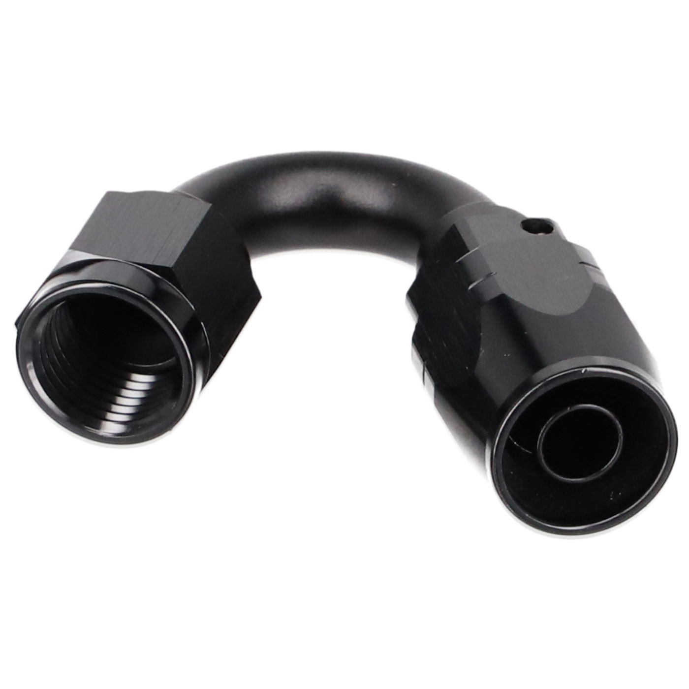 JIC Anschluss 06AN Rohrbogen 150° schwarz  Dash 06 JIC  9/16-18 UNF