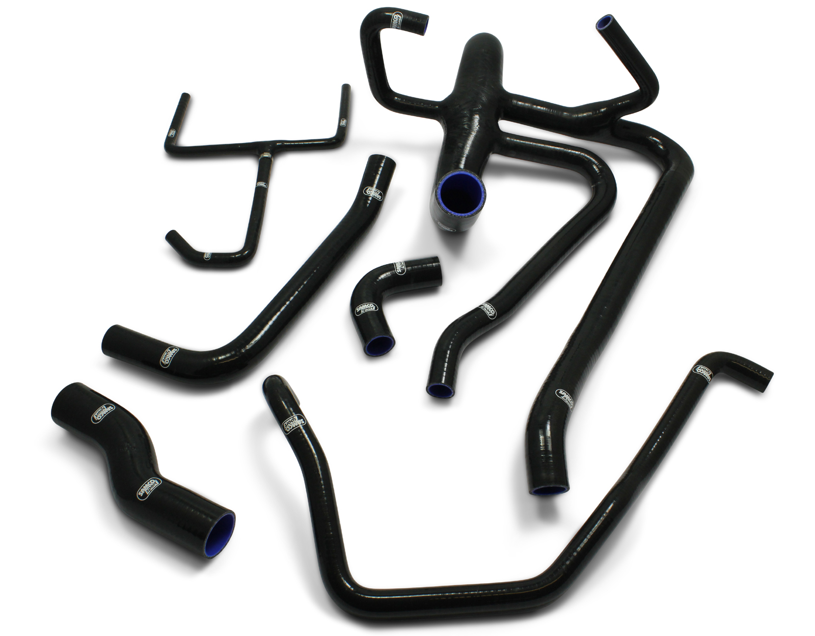 Samco Ford Mustang Shelby GT-500 5.8L V8 Supercharged 2013-   6-teiliges Kühlwassersystem schwarz