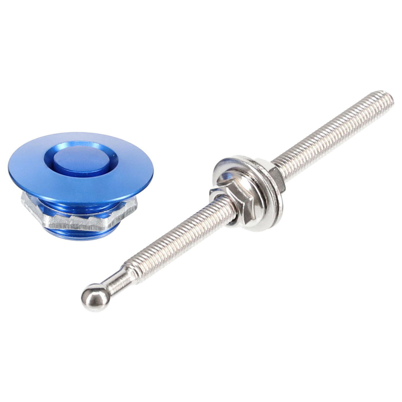 Push Lock Haubenhalter 31,5mm  blau