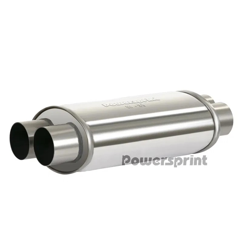 Powersprint Schalldämpfer HF-35  oval doppelflutig Ø 50mm 470 mm Länge