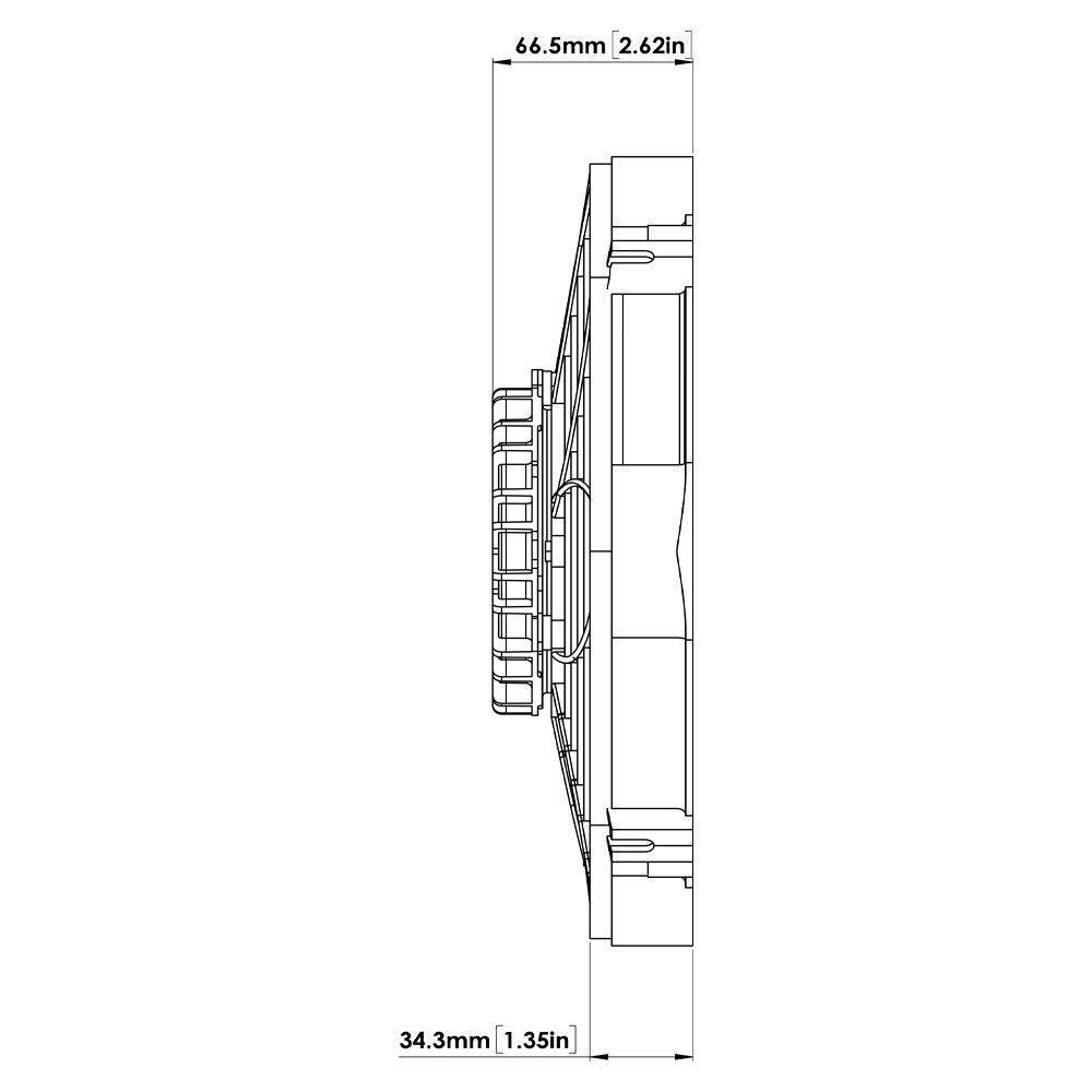 12V Kühlerventilator 276mm (10") Davies Craig Brushless  bürstenlos, 1730m³/h blasend und saugend dual