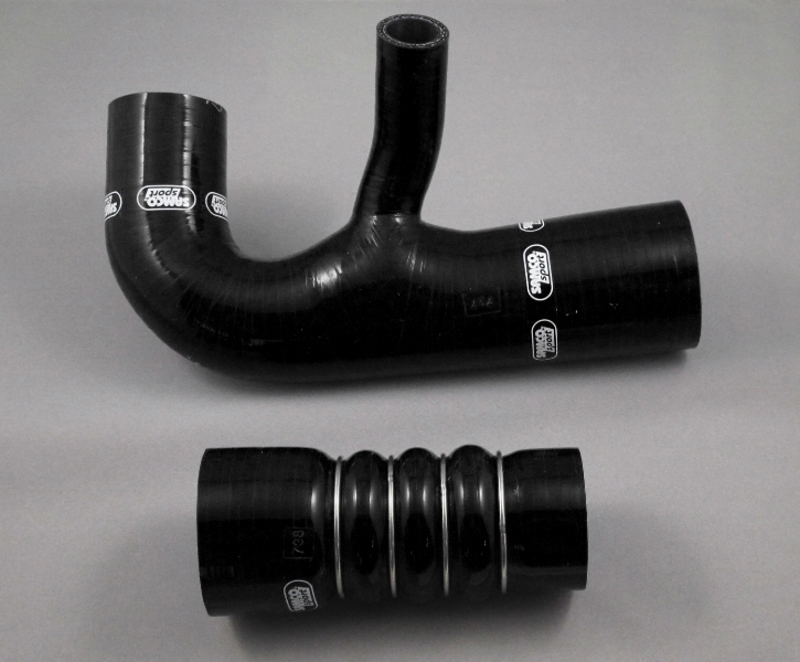 Samco Audi 200 Turbo Quattro 20V 1991   2-teiliges Ladeluftsystem schwarz