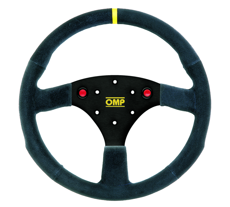 OMP Lenkrad 320S  Wildleder schwarz Speichen schwarz