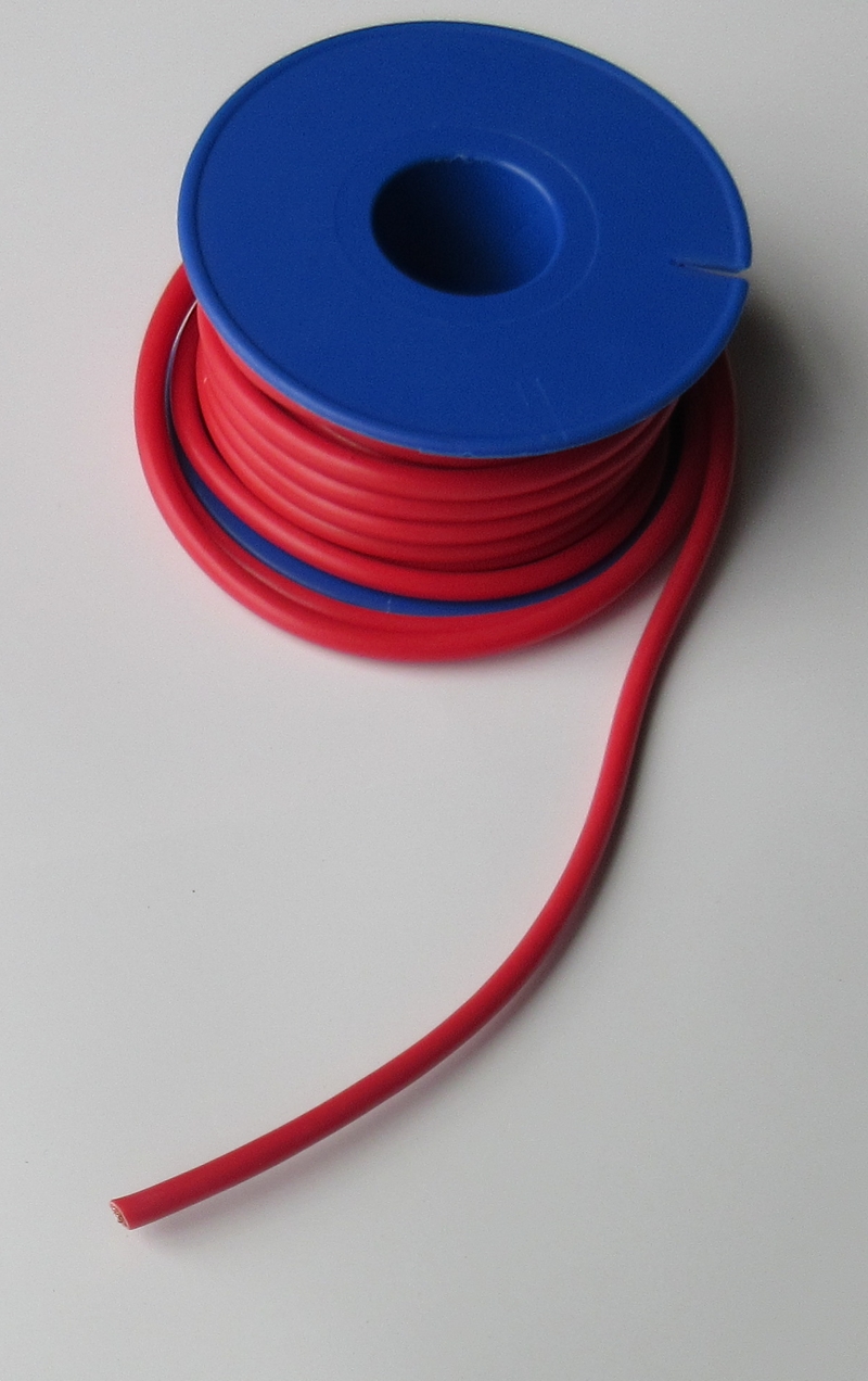 Fahrzeugleitung 1x2,5mm²  rot, 5m Rolle