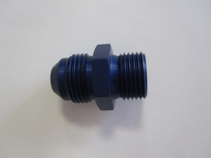 Aluadapter JIC/DIN  08AN, Dash 8  (3/4-16 UNF) / M18x1,5