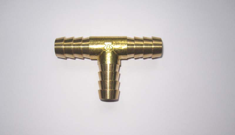 T-Stück glatt, Messink  12 mm