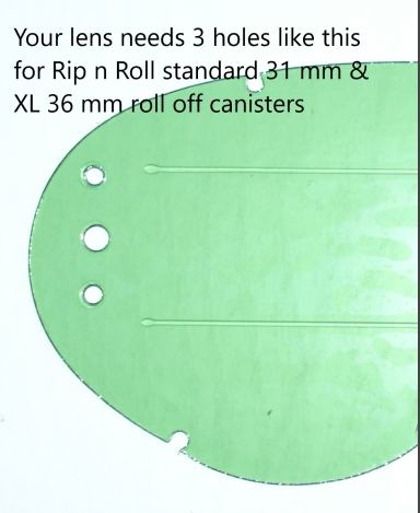 Rip´n Roll Total System XL (36mm) transparent  ohne Visier RS0XL