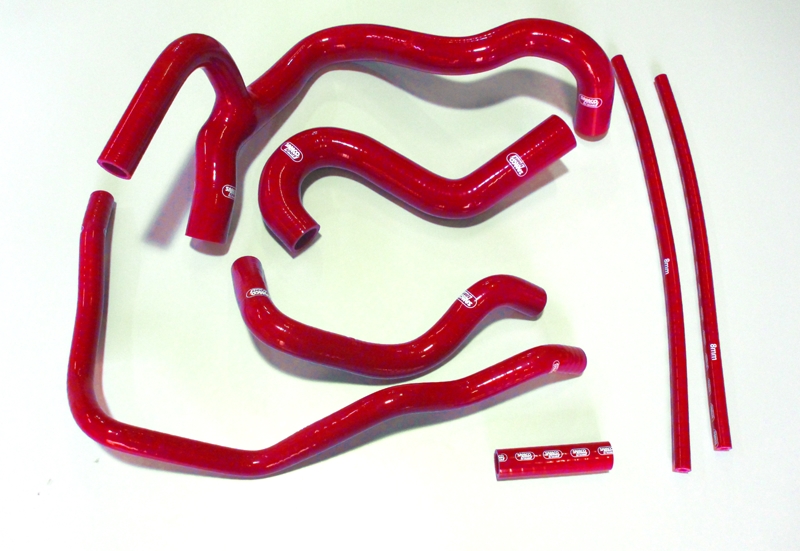 Samco Audi Quattro UR Turbo 10v 2.2Ltr 5cyl   7-teiliges Kühlwasser-Schlauchkit rot