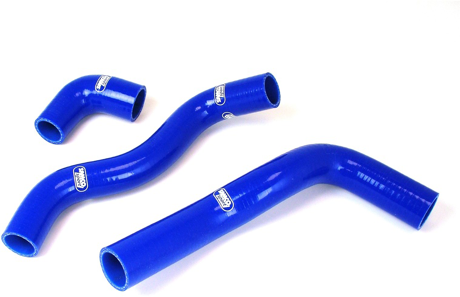Samco Fiat Uno Turbo MKI 1301cc 85-91   3-teiliges Kühlwasser-Schlauchkit blau