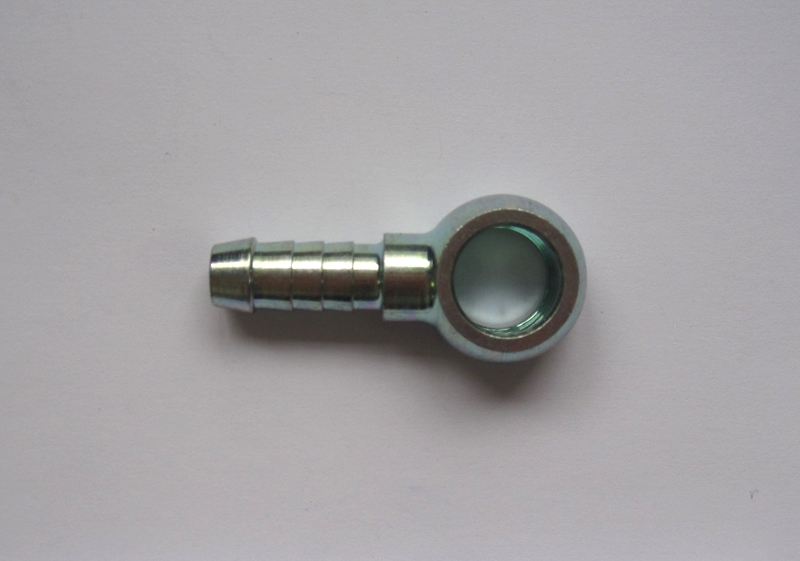 Stahl-Ringstück 8mm Schlauch  Bohrung 12mm Durchmesser