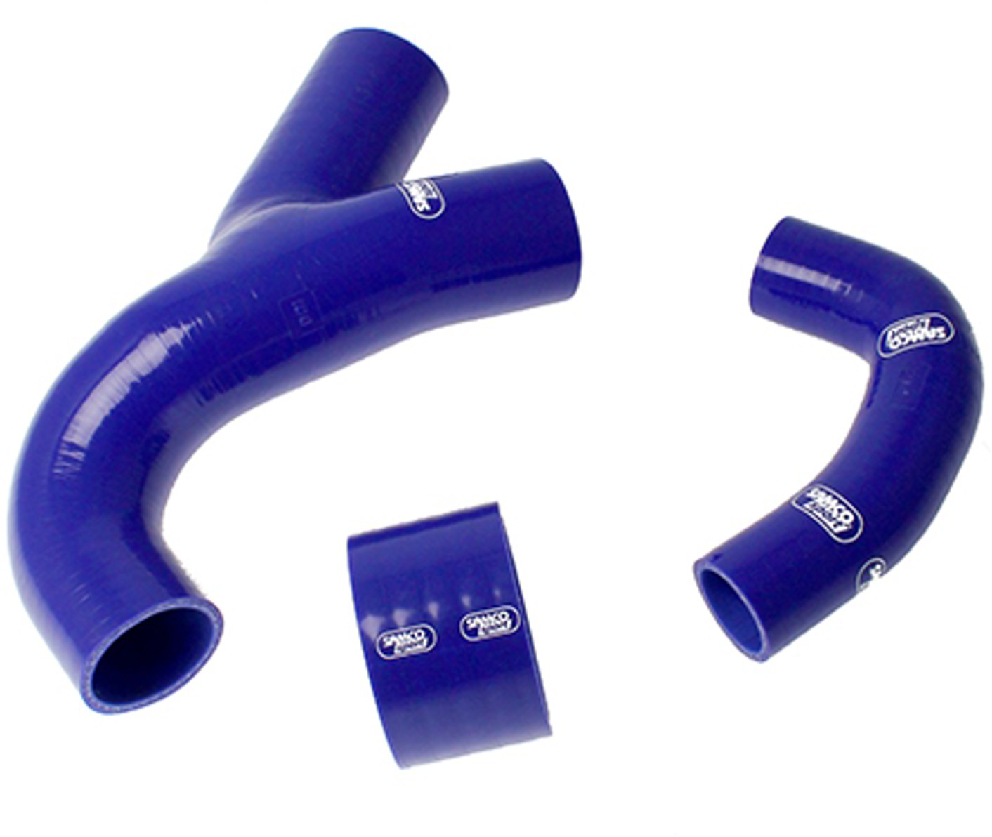 Samco Subaru Impreza Turbo GC8 Vers.3&4 (WRX) 97-99   3-teiliger Turboschlauch blau