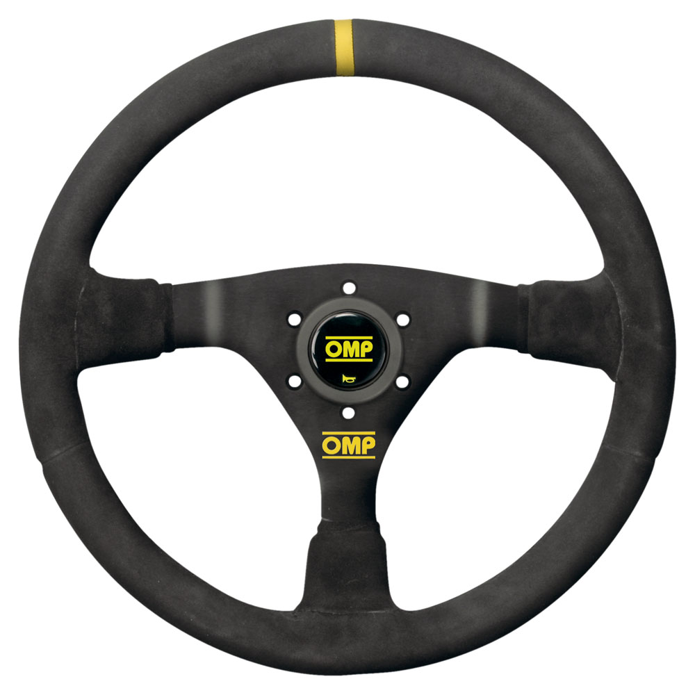 OMP Lenkrad WRC  Wildleder schwarz Speichen schwarz