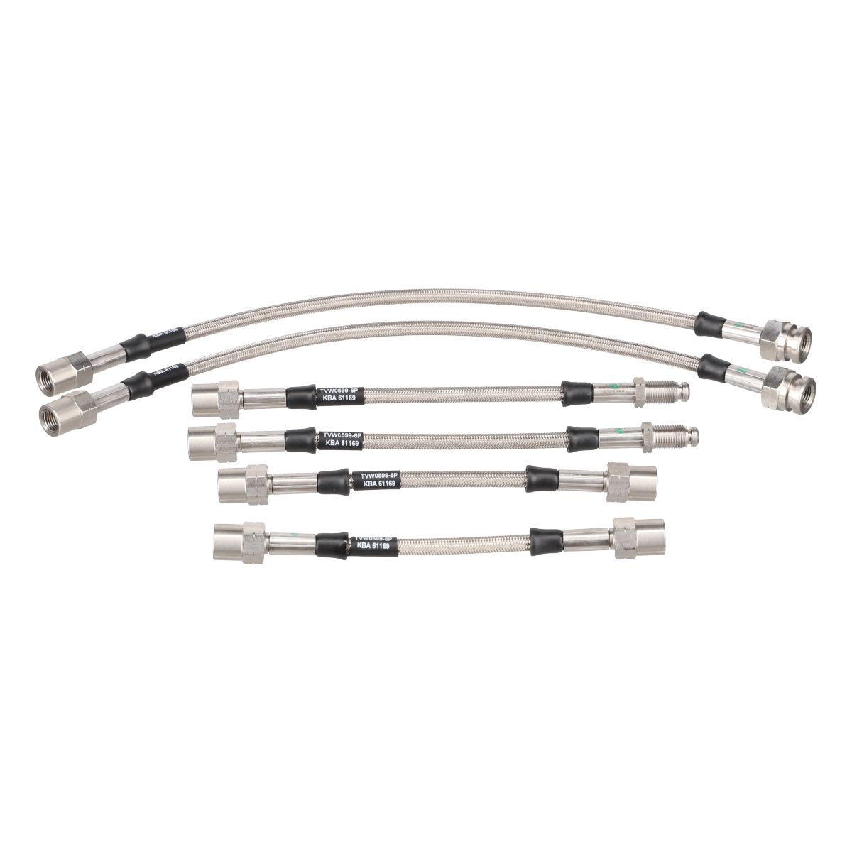 Goodridge Bremsschlauchsatz VW Golf G60  6-teilig mit ABE