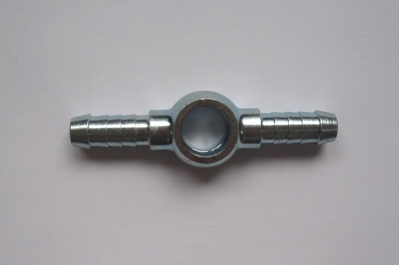 Stahl-Doppelringstück 8mm Schlauch  Bohrung 12mm Durchmesser