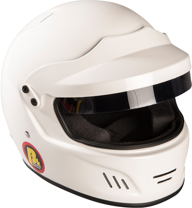 Beltenick Touring Helm weiß FIA 8859-2015 mit M6-Terminals