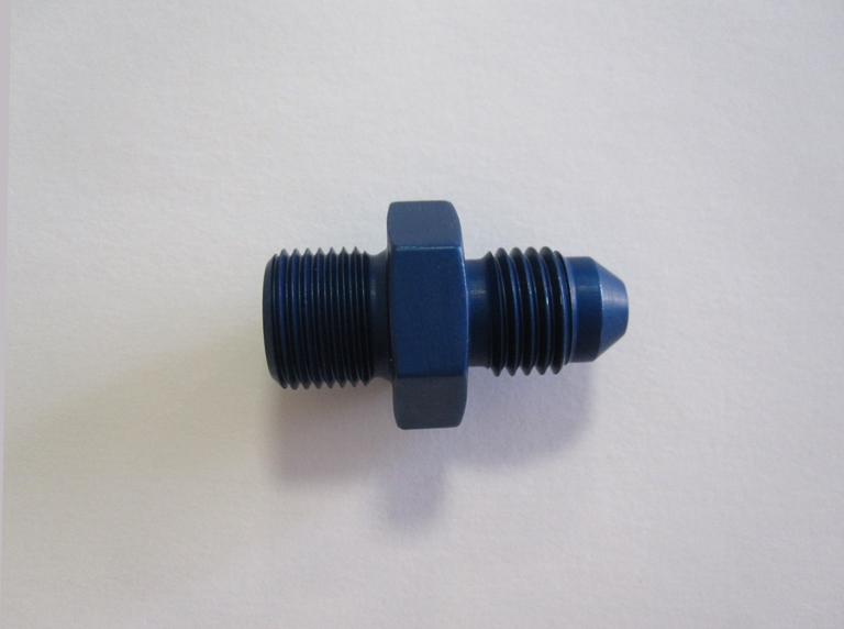 Aluadapter JIC/DIN  04AN, Dash 4 (7/16x20 UNF) / M12x1,0