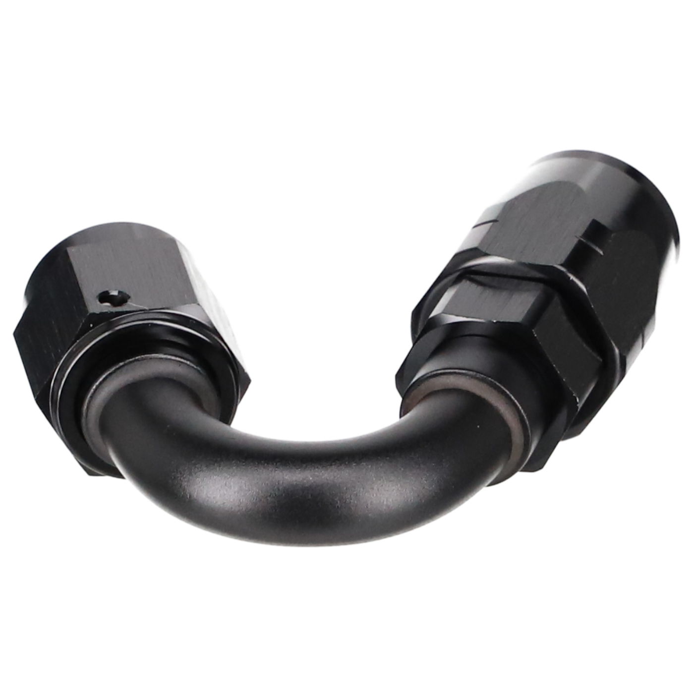 JIC Anschluss 06AN Rohrbogen 150° schwarz  Dash 06 JIC  9/16-18 UNF