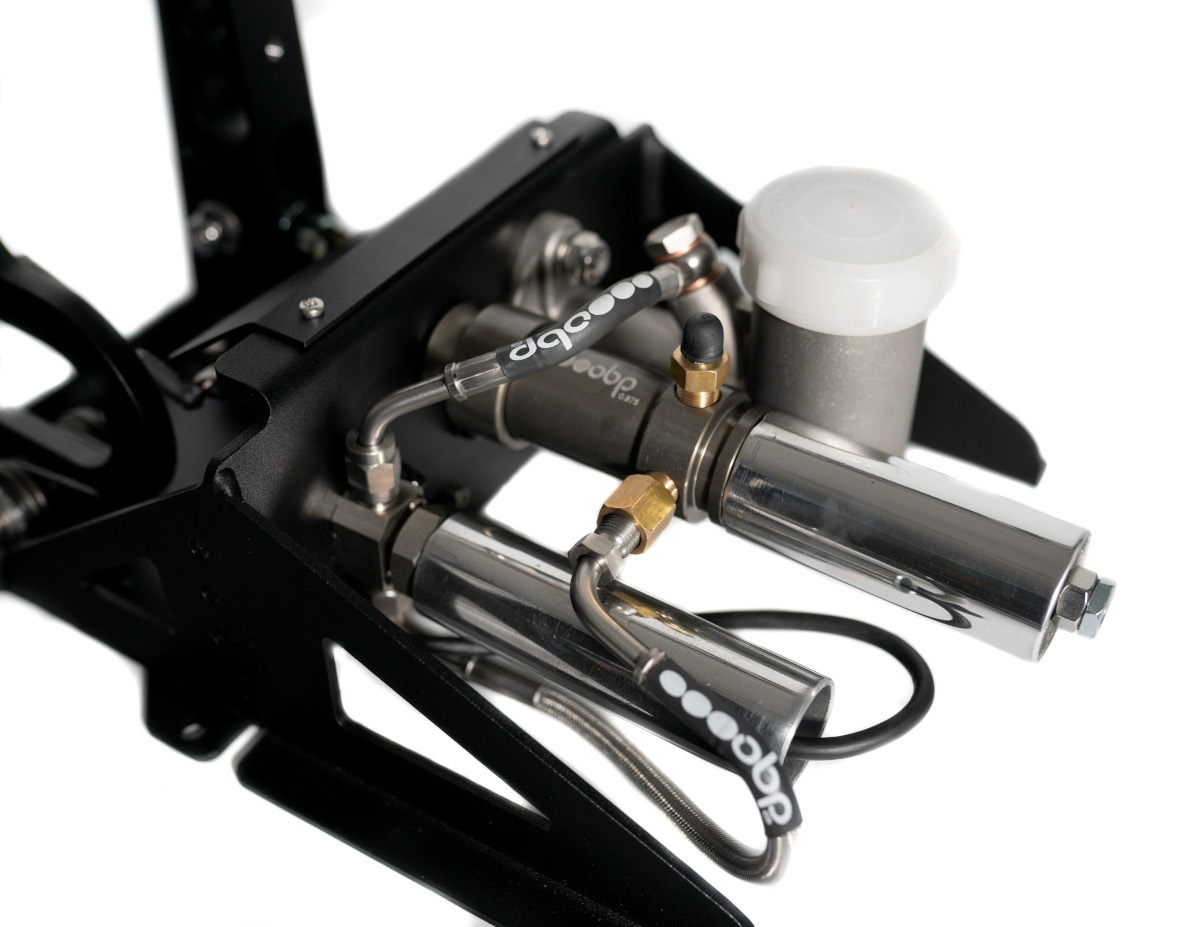 OBP Sim Racing E Sport Pedalbox schwarz  2 Pedale, incl. hydraulischer Bremse