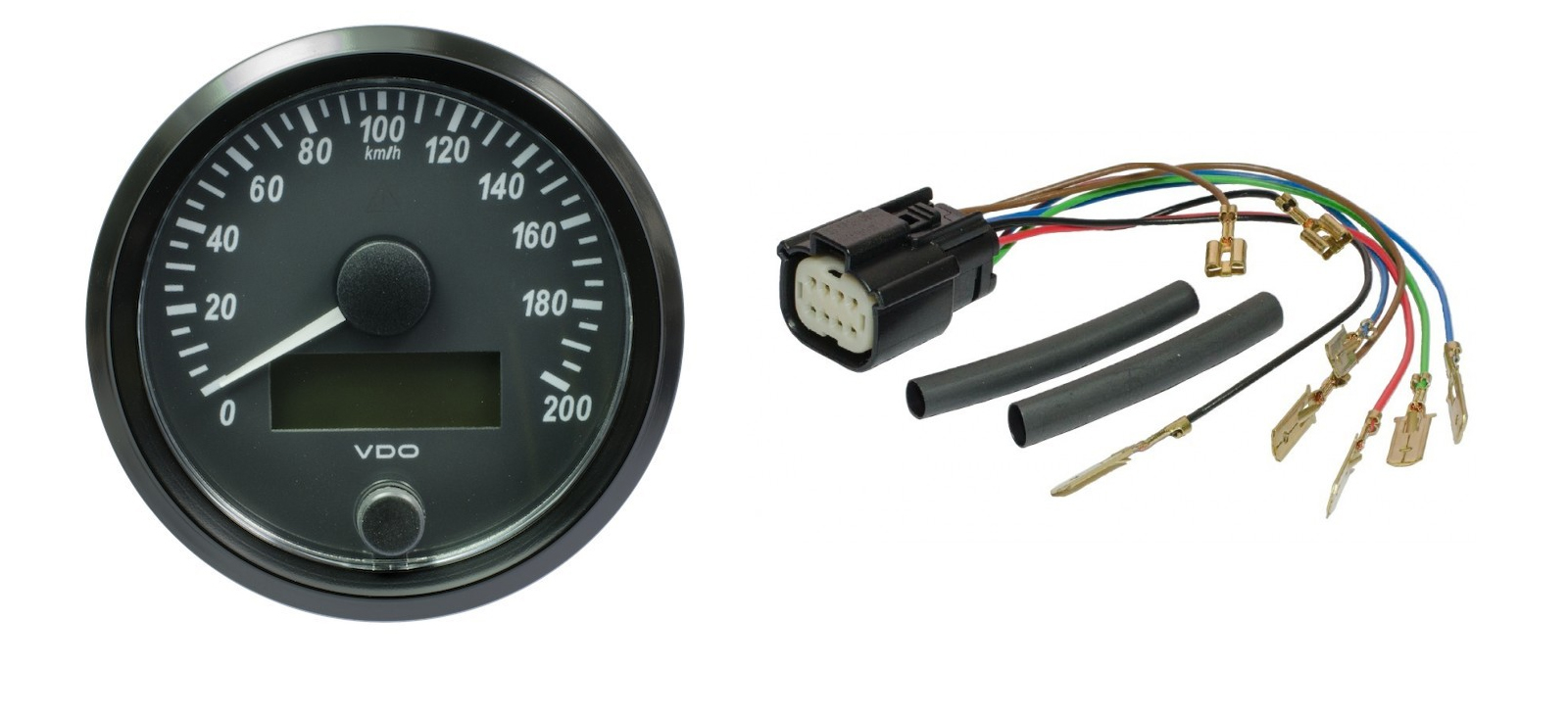 VDO Tachometer 80mm Single Viu  Meßbereich 0-200 km/h