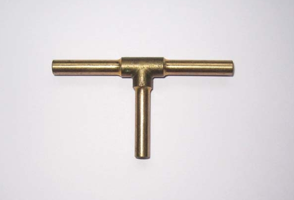 T-Stück glatt, Messink  5 mm