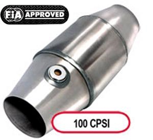 Rennsport Katalysator 100CPSI Metallträger 129mm OD  FIA/DMSB zugelassen High Temp Ausführung 76mm Anschluss