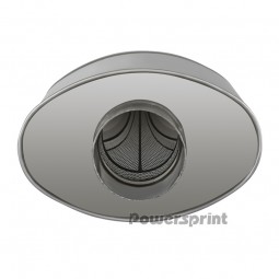 Powersprint Short Box, Y-Führung Ø 50mm  oval Ø 63,5mm auf 50mm 370 mm Länge