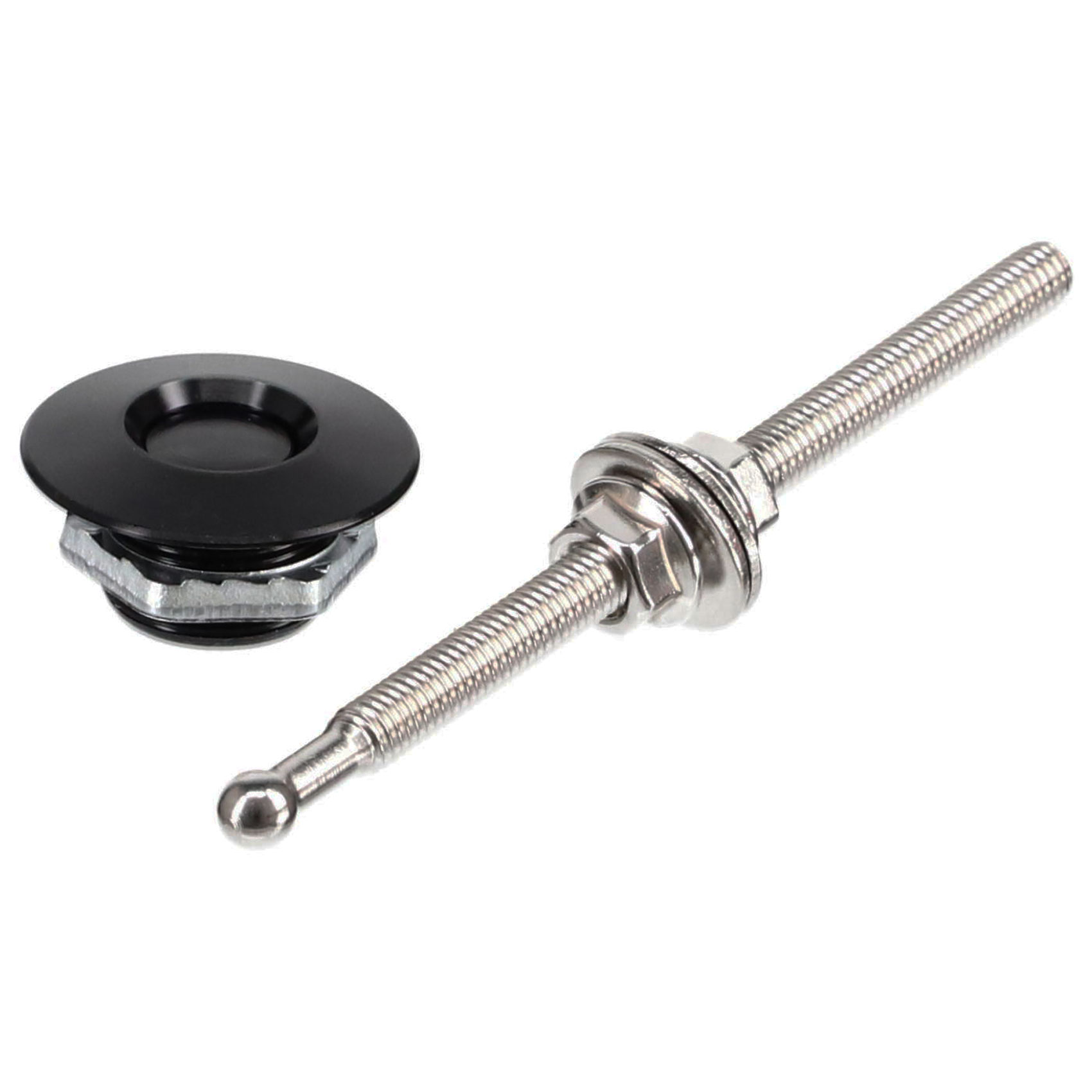Push Lock Haubenhalter 31,5mm  schwarz
